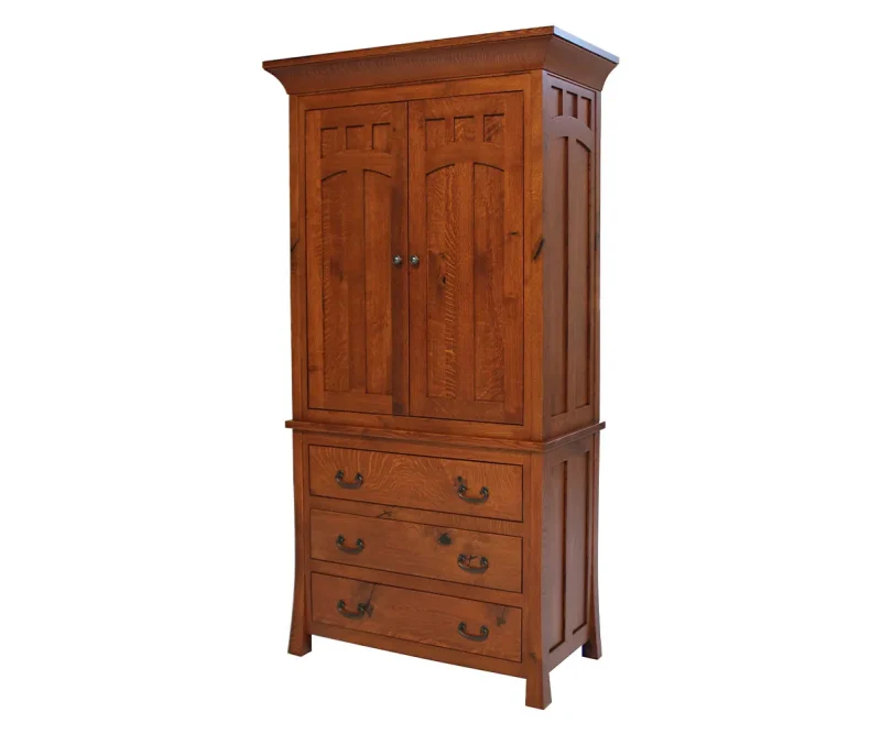 Bridgeport Mission 3 Drawer Armoire