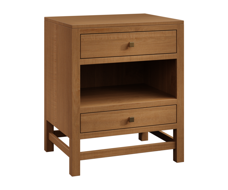 Langston 2 Drawer Nightstand with Shelf