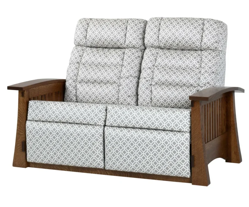 Craftsman Mission Wallhugger Love Seat Recliner